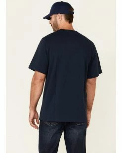 Hawx Men's Solid Navy Forge Short Sleeve Work Pocket T-Shirt  -Hawx Shop 2000345269 410 P4