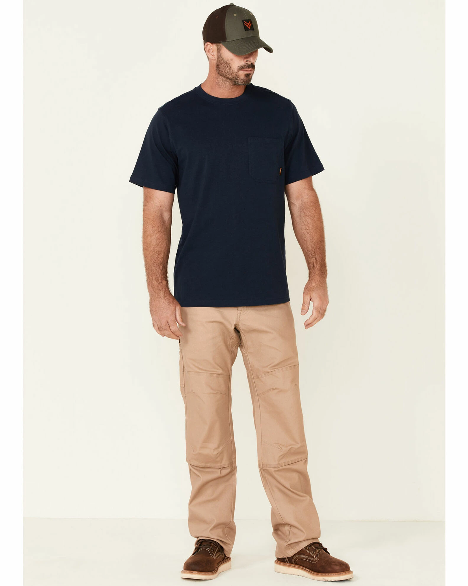 Hawx Men's Solid Navy Forge Short Sleeve Work Pocket T-Shirt - Tall 4 Hawx Men's Solid Navy Forge Short Sleeve Work Pocket T-Shirt - Tall - Image 2