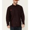 Hawx Men's FR Check Plaid Long Sleeve Button-Down Work Shirt - Tall  -Hawx Shop 2000351239 646 P1