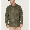 Hawx Men's FR Plaid Woven Long Sleeve Button-Down Work Shirt - Big  Olive -Hawx Shop 2000351244 341 P1