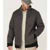 Hawx Men's Weather Ripstop Zip-Front Hooded Sherpa Work Jacket Charcoal -Hawx Shop 2000351537 022 P1
