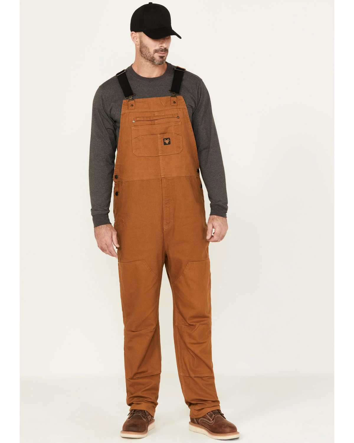 Hawx Men's Unlined Bib Overall Rust Copper 6 Hawx Men's Unlined Bib Overall Rust Copper - Image 5