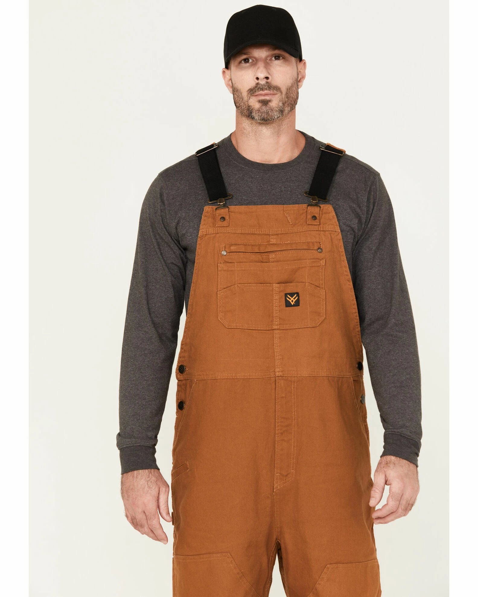 Hawx Men's Unlined Bib Overall Rust Copper 3 Hawx Men's Unlined Bib Overall Rust Copper - Image 2