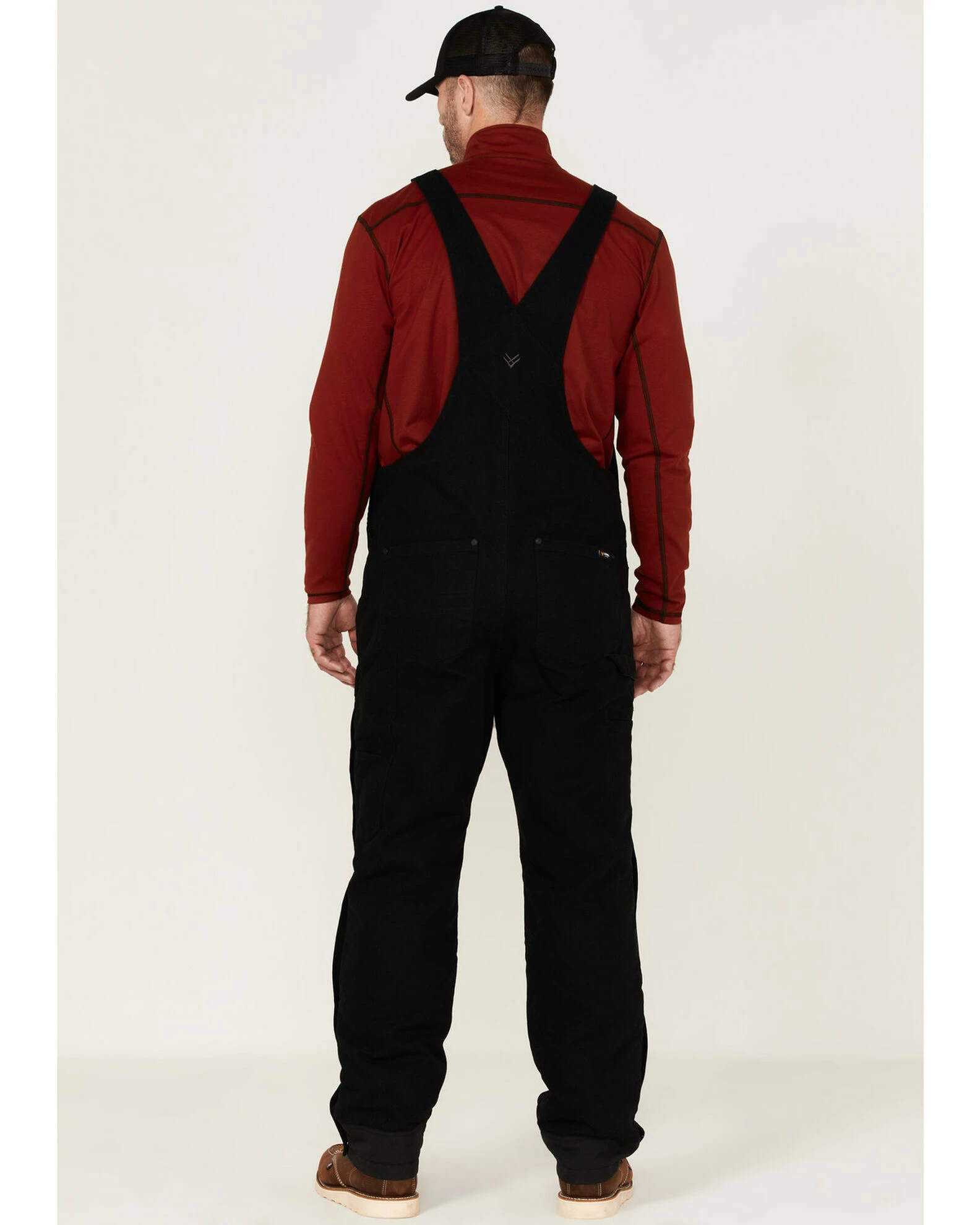 Hawx Men's Lined Bib Overall Black 5 Hawx Men's Lined Bib Overall Black - Image 4