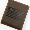 Hawx Men's Brown Flag Bifold Wallet 1 Hawx Men's Brown Flag Bifold Wallet -Hawx Shop 2000351567 200 P1