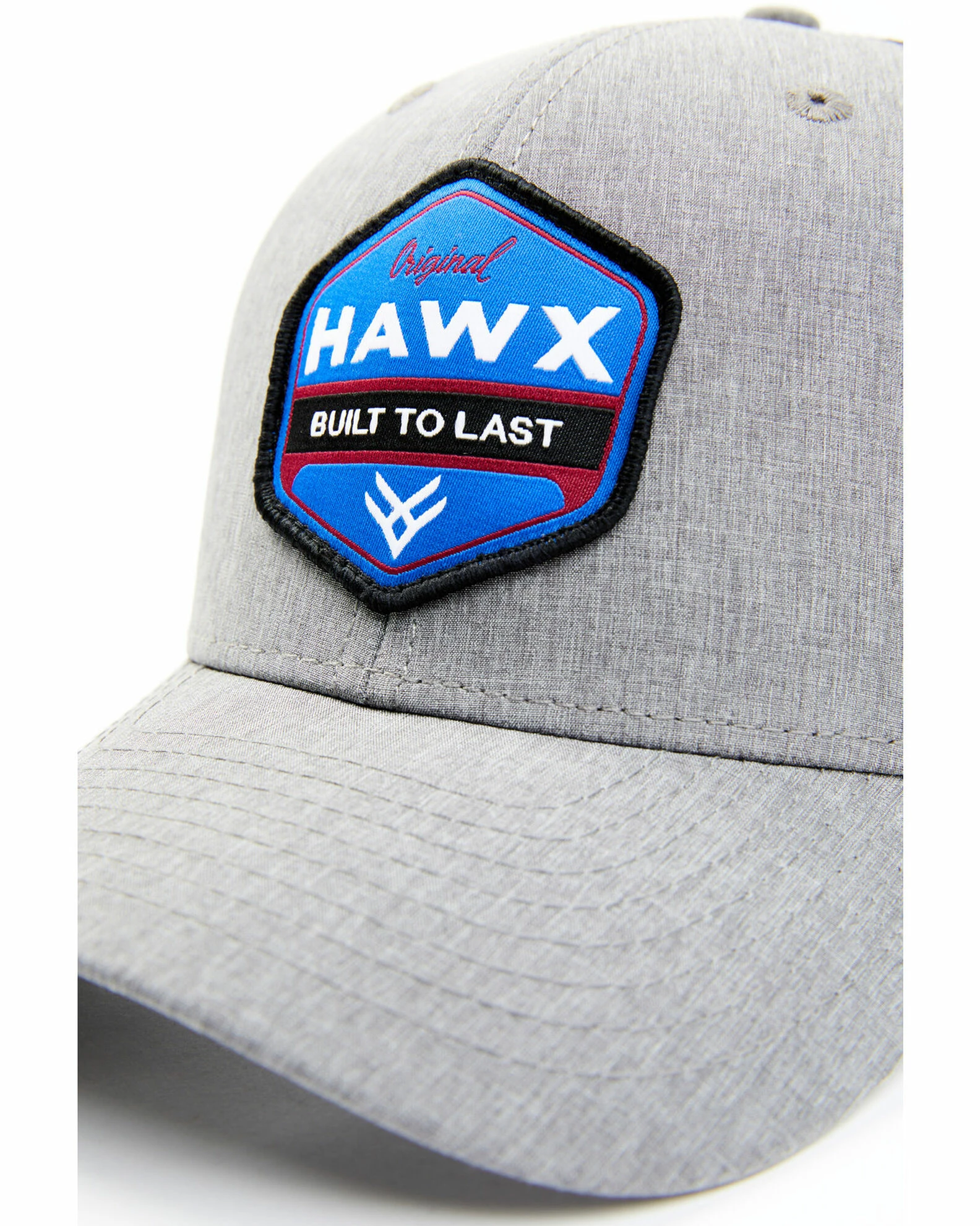 Hawx Men's Grey Hectagon Logo Patch Mesh-Back Ball Cap 4 Hawx Men's Grey Hectagon Logo Patch Mesh-Back Ball Cap - Image 2