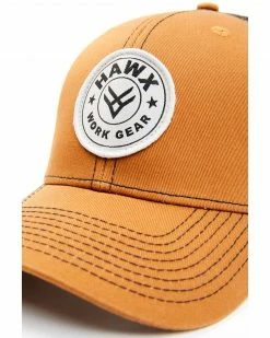 Hawx Men's Pecan & Black Circle Logo Patch Mesh-Back Ball Cap  -Hawx Shop 2000351900 202 P2