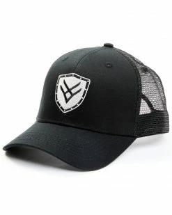 Hawx Men's Black Shield Logo Patch Mesh-Back Ball Cap 9 Hawx Men's Black Shield Logo Patch Mesh-Back Ball Cap -Hawx Shop 2000351902 001 P1 1