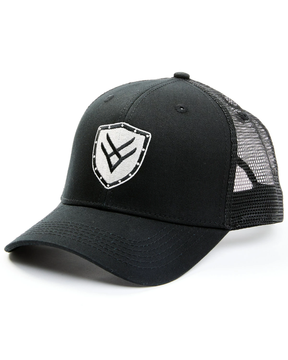 Hawx Men's Black Shield Logo Patch Mesh-Back Ball Cap 6 Hawx Men's Black Shield Logo Patch Mesh-Back Ball Cap - Image 4