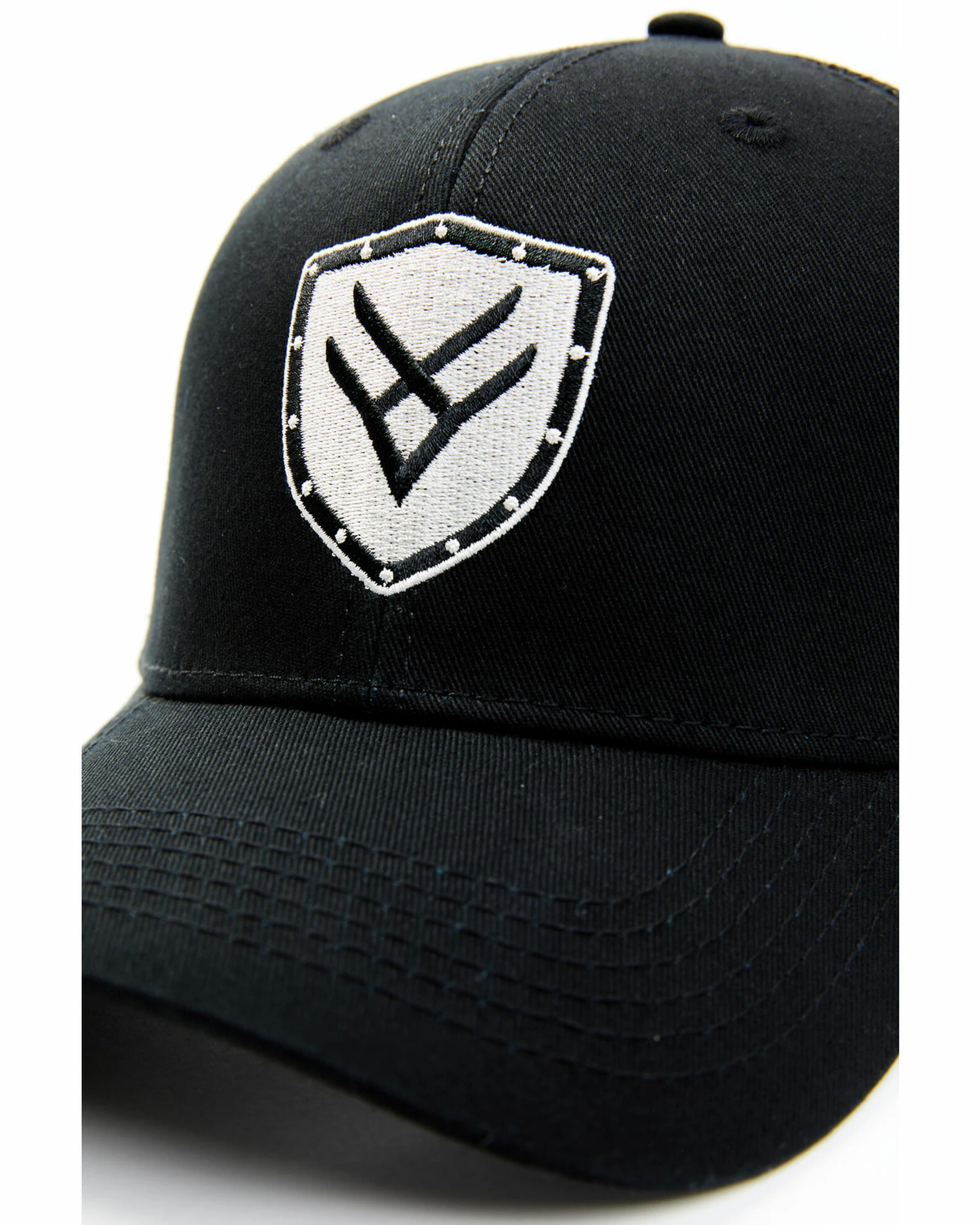 Hawx Men's Black Shield Logo Patch Mesh-Back Ball Cap 4 Hawx Men's Black Shield Logo Patch Mesh-Back Ball Cap - Image 2