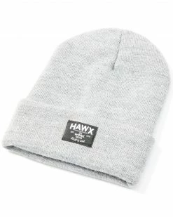 Hawx Men's Light Heather Grey Fleece Lined Work BeanieĀ