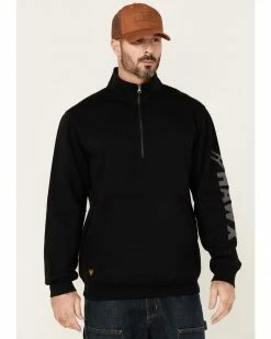 Hawx Men's Black Primo 1/4 Zip Work Fleece Pullover  -Hawx Shop 2000351913 001 P1 1