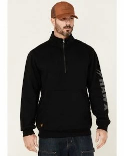 Hawx Men's Black Primo 1/4 Zip Work Fleece PulloverÂ
