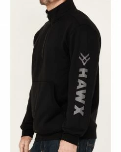 Hawx Men's Black Primo 1/4 Zip Work Fleece Pullover  -Hawx Shop 2000351913 001 P3
