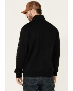 Hawx Men's Black Primo 1/4 Zip Work Fleece Pullover  -Hawx Shop 2000351913 001 P4