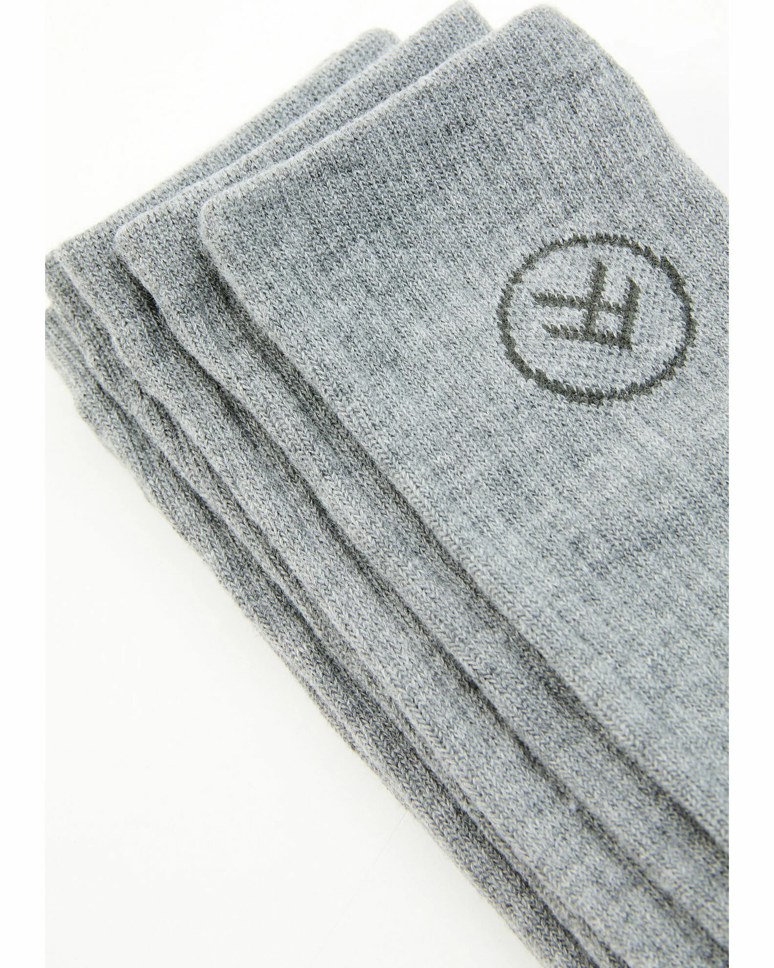 Hawx Men's Grey Crew Work Socks No Color 3 Hawx Men's Grey Crew Work Socks No Color - Image 2