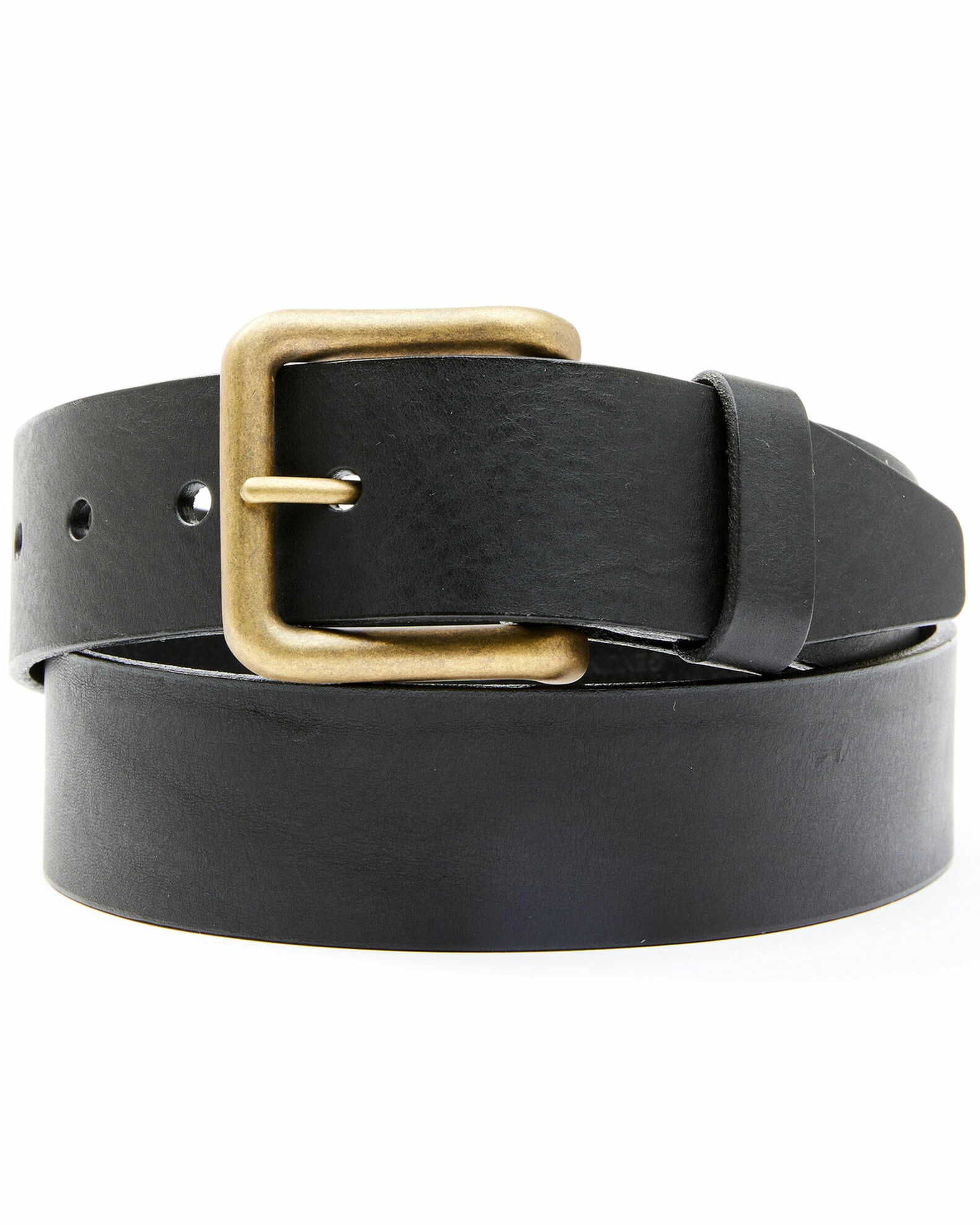Hawx Men's Black Casual Leather Belt 3 Hawx Men's Black Casual Leather Belt
