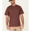Hawx Men's Solid Burgundy Forge Short Sleeve Work Pocket T-Shirt - Tall  -Hawx Shop 2000354852 640 P1