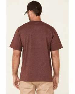 Hawx Men's Solid Burgundy Forge Short Sleeve Work Pocket T-Shirt - Big -Hawx Shop 2000354853 640 P4