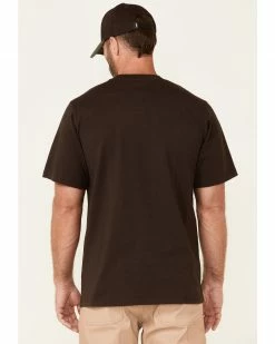 Hawx Men's Solid Dark Brown Forge Short Sleeve Work Pocket T-Shirt - Big 10 Hawx Men's Solid Dark Brown Forge Short Sleeve Work Pocket T-Shirt - Big -Hawx Shop 2000354855 201 P4