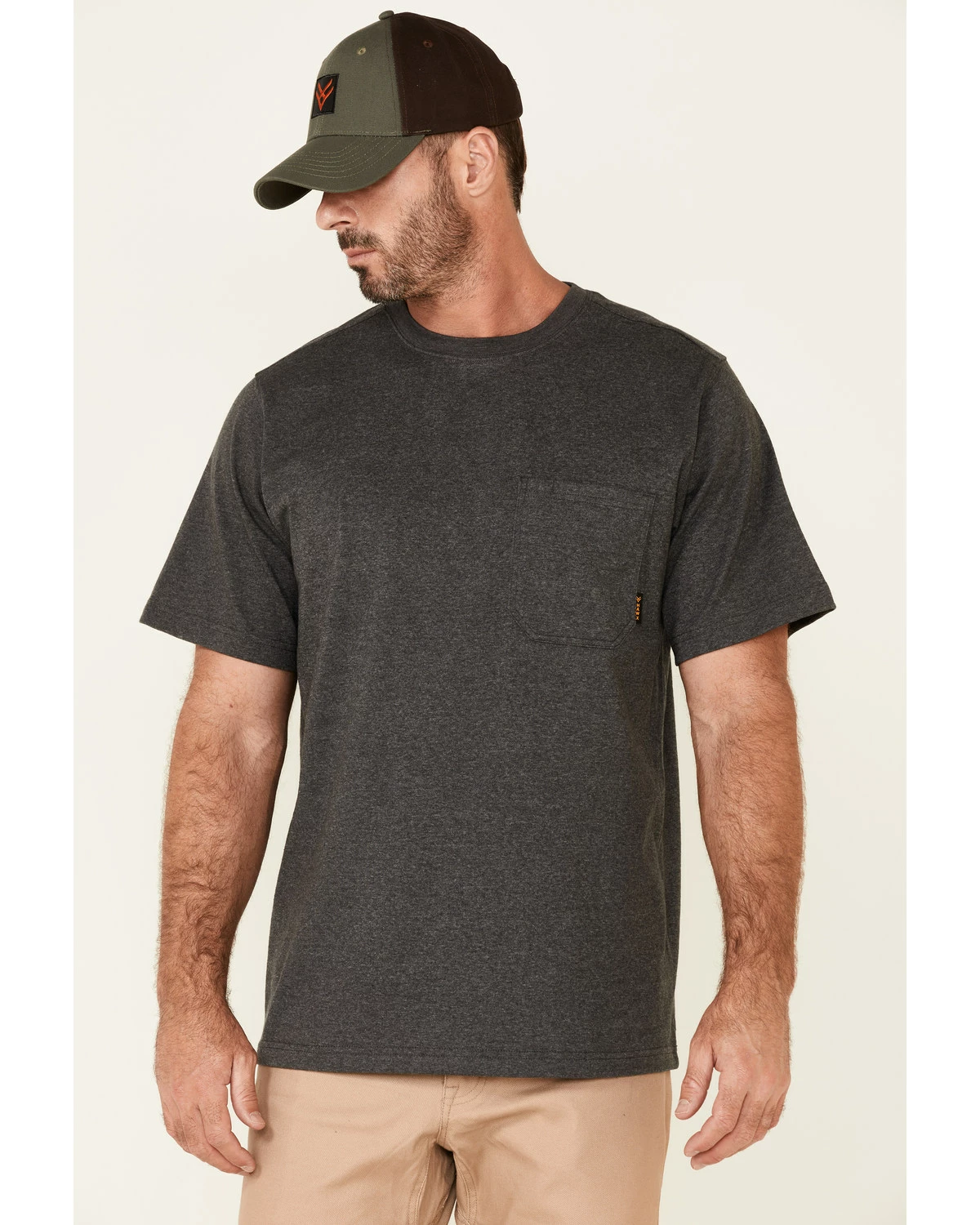Hawx Men's Solid Charcoal Forge Short Sleeve Work Pocket T-Shirt - Big 7 Hawx Men's Solid Charcoal Forge Short Sleeve Work Pocket T-Shirt - Big - Image 5