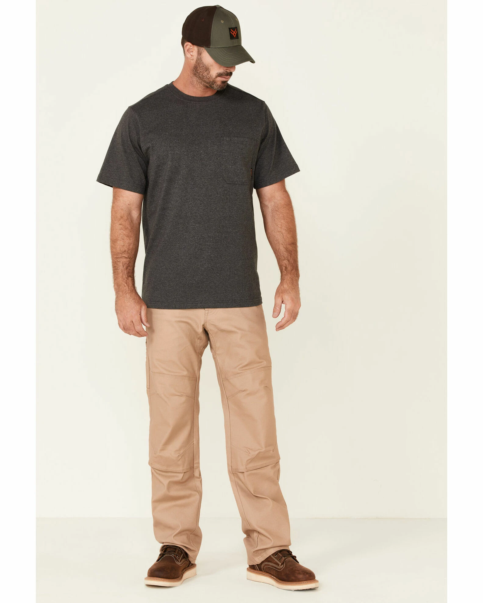 Hawx Men's Solid Charcoal Forge Short Sleeve Work Pocket T-Shirt - Big 4 Hawx Men's Solid Charcoal Forge Short Sleeve Work Pocket T-Shirt - Big - Image 2