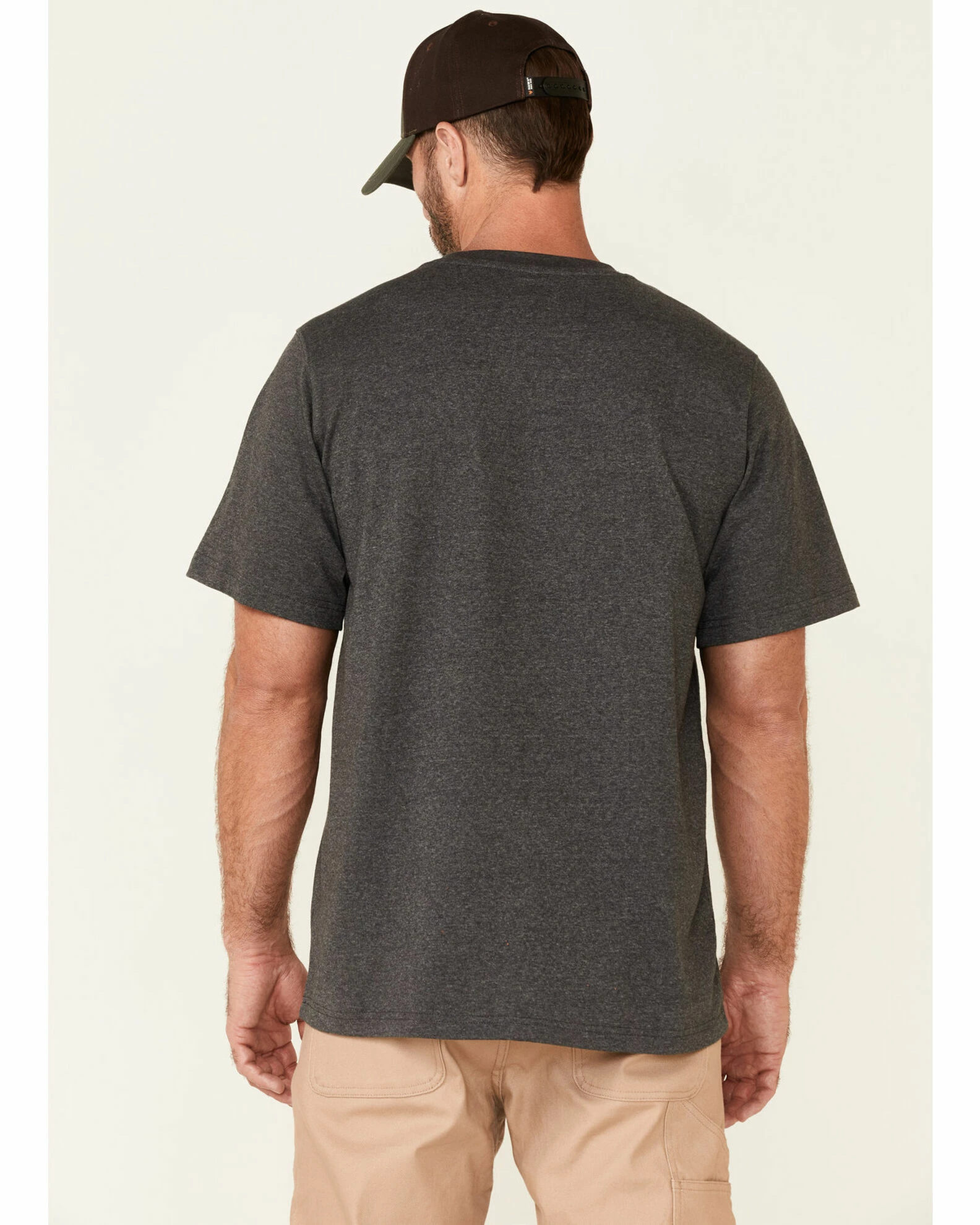 Hawx Men's Solid Charcoal Forge Short Sleeve Work Pocket T-Shirt - Big 6 Hawx Men's Solid Charcoal Forge Short Sleeve Work Pocket T-Shirt - Big - Image 4