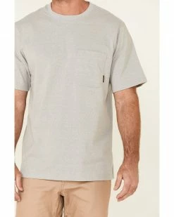 Hawx Men's Solid Light Grey Forge Short Sleeve Work Pocket T-Shirt - Big -Hawx Shop 2000354869 025 P3