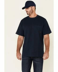 Hawx Men's Solid Navy Forge Short Sleeve Work Pocket T-Shirt - Big 11 Hawx Men's Solid Navy Forge Short Sleeve Work Pocket T-Shirt - Big -Hawx Shop 2000354873 410 P1 1