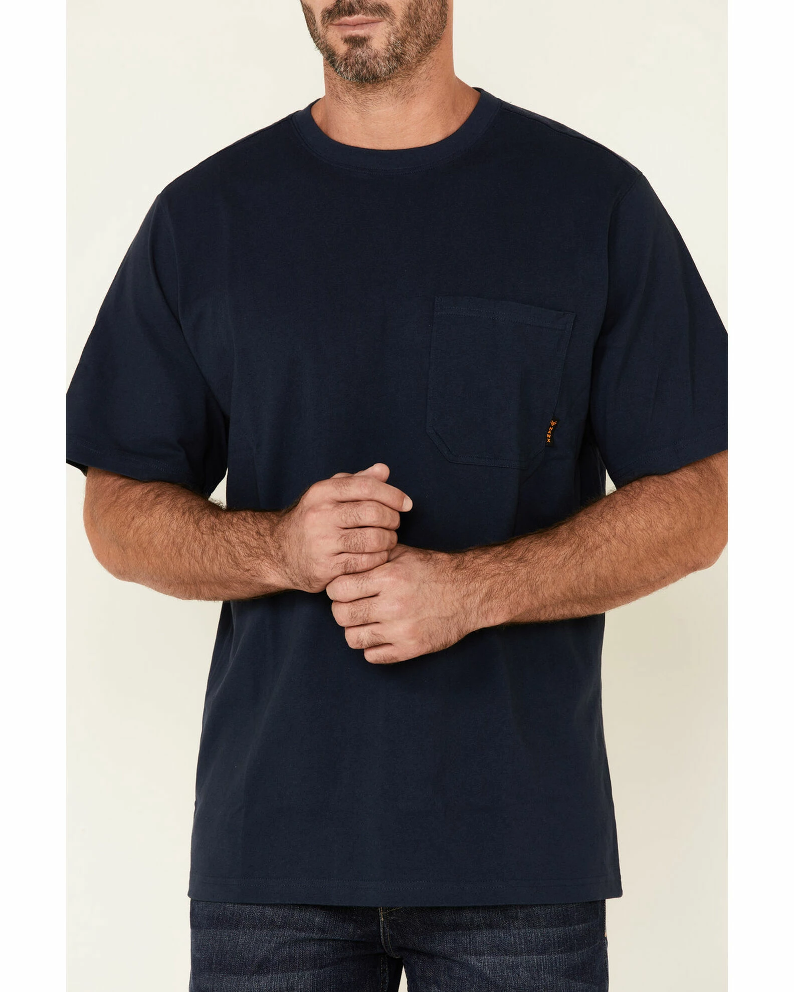 Hawx Men's Solid Navy Forge Short Sleeve Work Pocket T-Shirt - Big 5 Hawx Men's Solid Navy Forge Short Sleeve Work Pocket T-Shirt - Big - Image 3