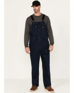 Hawx Men's Stretch Denim Bib Overalls Indigo