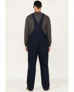 Hawx Men's Stretch Denim Bib Overalls Indigo 10 Hawx Men's Stretch Denim Bib Overalls Indigo -Hawx Shop 2000357917 402 P4
