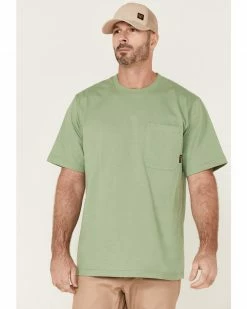 Hawx Men's Solid Loden Force Heavyweight Short Sleeve Work Pocket T-Shirt 