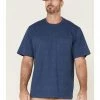 Hawx Men's Heavyweight Short Sleeve Work Pocket T-Shirt  Royal Blue -Hawx Shop 2000357919 460 P1