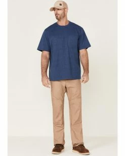 Hawx Men's Heavyweight Short Sleeve Work Pocket T-Shirt  Royal Blue -Hawx Shop 2000357919 460 P2
