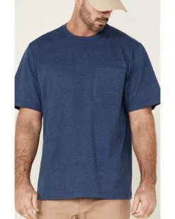 Hawx Men's Heavyweight Short Sleeve Work Pocket T-Shirt  Royal Blue -Hawx Shop 2000357919 460 P3