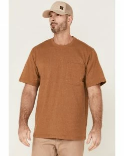 Hawx Men's Rust Copper Force Heavyweight Short Sleeve Work Pocket T-ShirtÂ
