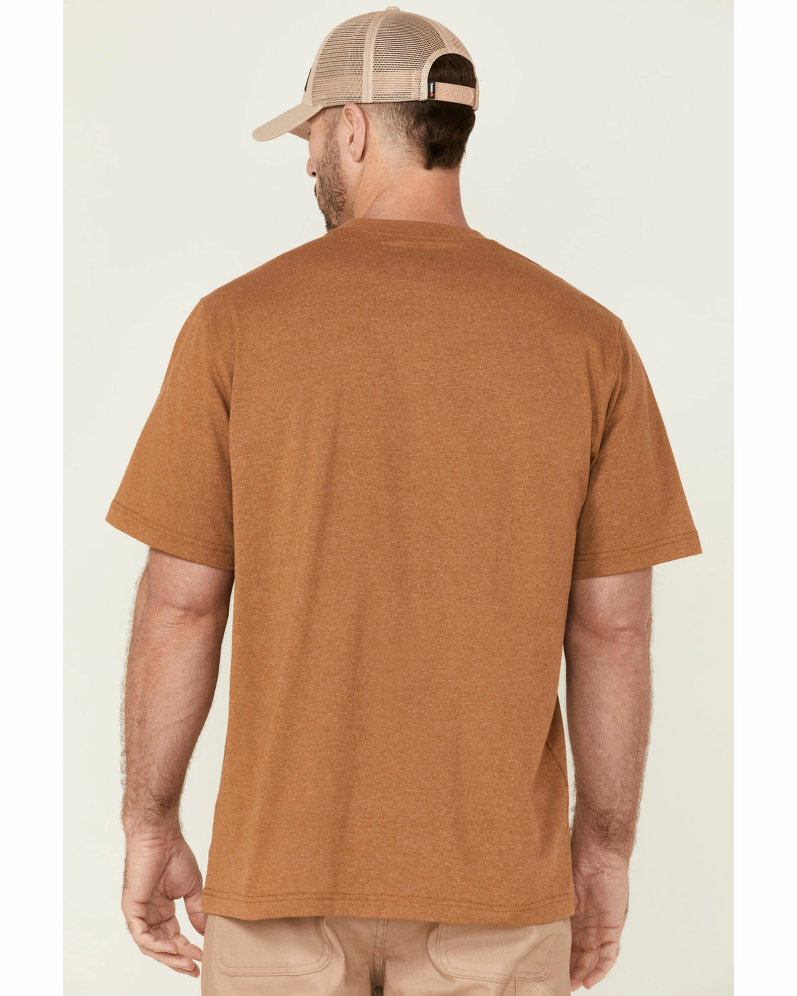 Hawx Men's Rust Copper Force Heavyweight Short Sleeve Work Pocket T-Shirt 6 Hawx Men's Rust Copper Force Heavyweight Short Sleeve Work Pocket T-Shirt - Image 4