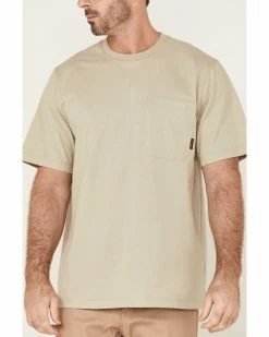 Hawx Men's Solid Taupe Force Heavyweight Short Sleeve Work Pocket T-Shirt 9 Hawx Men's Solid Taupe Force Heavyweight Short Sleeve Work Pocket T-Shirt -Hawx Shop 2000357921 251 P3