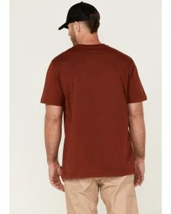 Hawx Men's Flying Flag Graphic Work T-Shirt Dark Red 10 Hawx Men's Flying Flag Graphic Work T-Shirt Dark Red -Hawx Shop 2000357925 601 P4