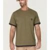 Hawx Men's Layered Olive Work Pocket T-Shirt 2 Hawx Men's Layered Olive Work Pocket T-Shirt -Hawx Shop 2000357929 341 P1