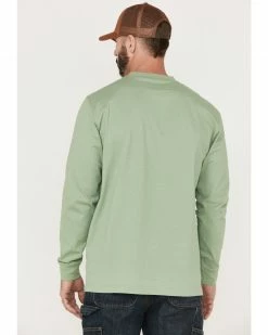 Hawx Men's Solid Loden Forge Long Sleeve Work Pocket T-Shirt - Tall  -Hawx Shop 2000357933 342 P4