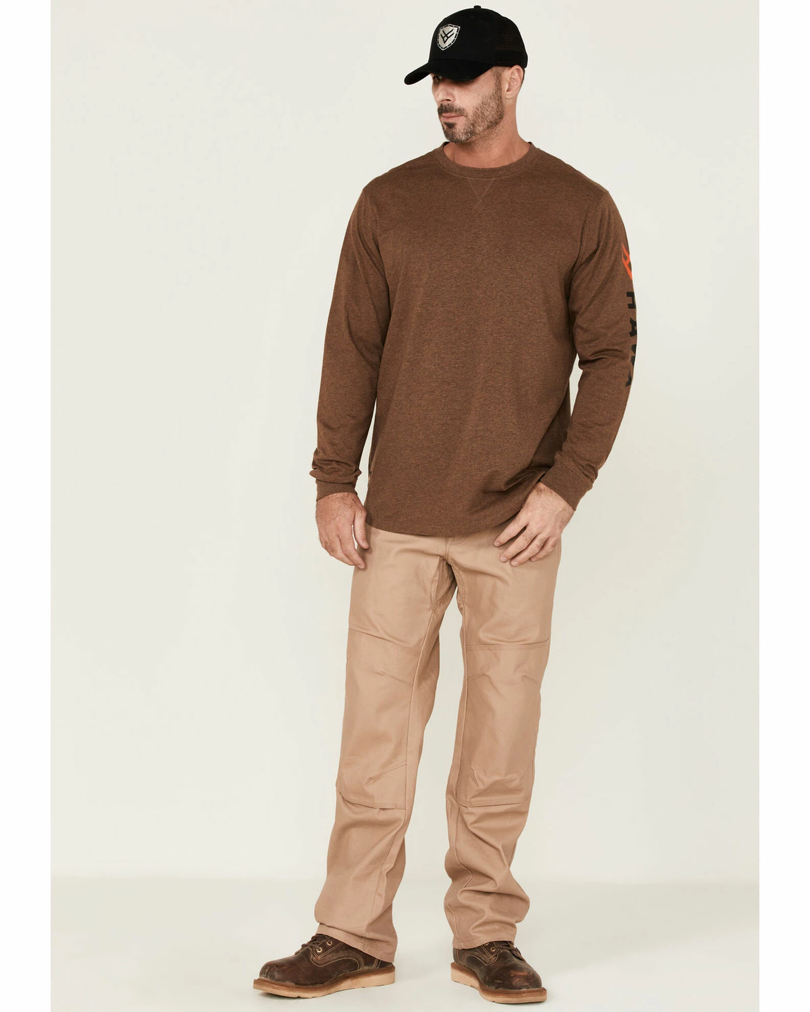 Hawx Men's Logo Graphic Long Sleeve Work T-Shirt 4 Hawx Men's Logo Graphic Long Sleeve Work T-Shirt - Image 2