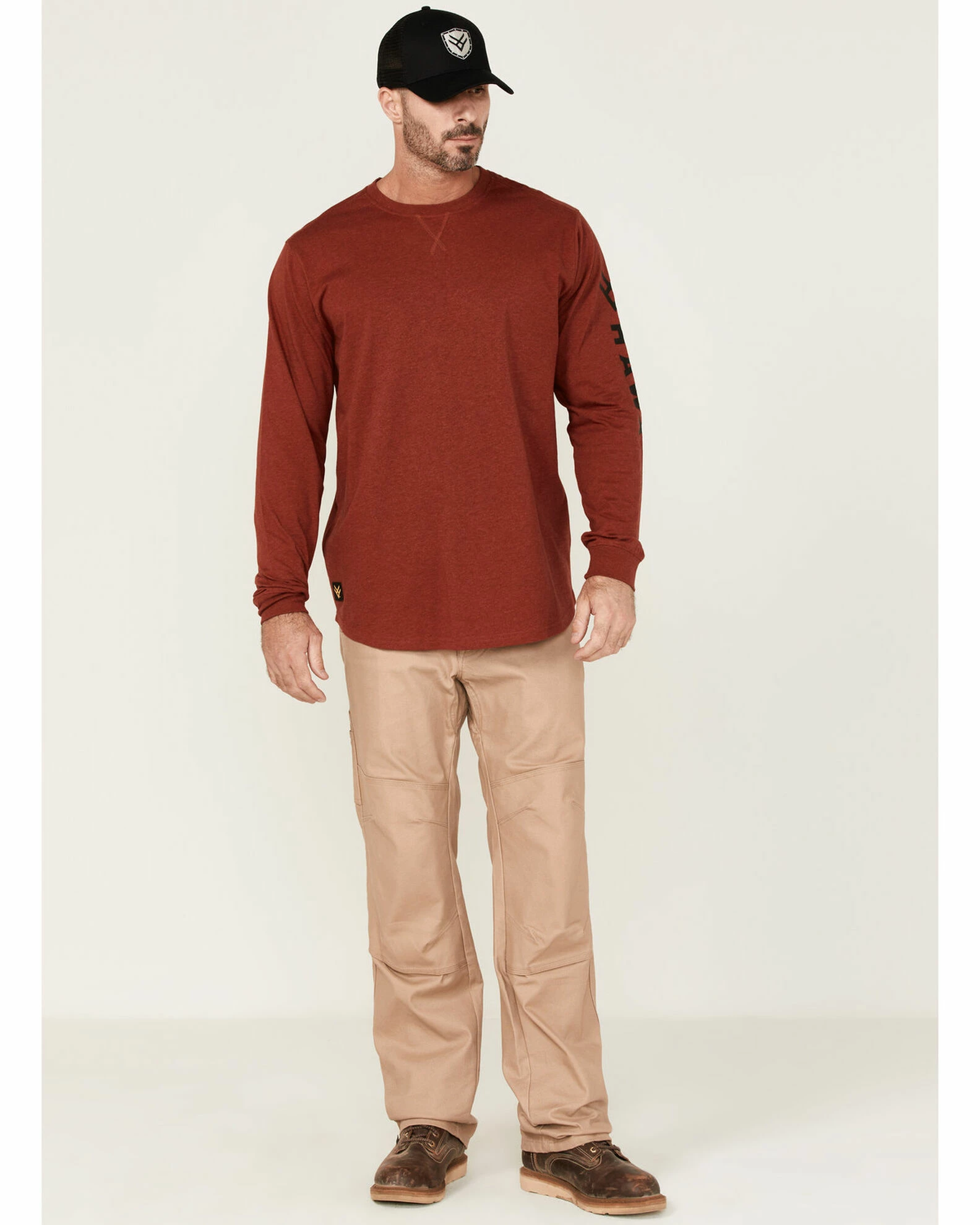 Hawx Men's Logo Graphic Long Sleeve Work T-Shirt 4 Hawx Men's Logo Graphic Long Sleeve Work T-Shirt - Image 2