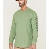 Hawx Men's Logo Graphic Long Sleeve Work T-Shirt - Loden -Hawx Shop 2000357936 342 P1