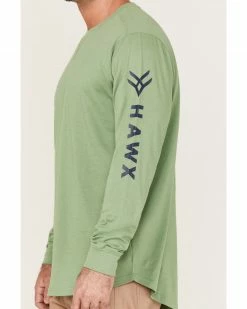 Hawx Men's Logo Graphic Long Sleeve Work T-Shirt - Loden -Hawx Shop 2000357936 342 P3