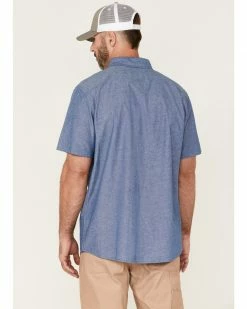 Hawx Men's Short Sleeve Button-Down Work Shirt  Royal Blue -Hawx Shop 2000357942 460 P4