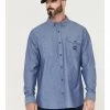 Hawx Men's Chambray Sun Protection Long Sleeve Button-Down Western Shirt - Big & Tall Blue 1 Hawx Men's Chambray Sun Protection Long Sleeve Button-Down Western Shirt - Big & Tall Blue -Hawx Shop 2000357947 400 P1