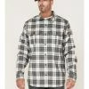 Hawx Men's FR Plaid Long Sleeve Button-Down Work Shirt Grey 1 Hawx Men's FR Plaid Long Sleeve Button-Down Work Shirt Grey -Hawx Shop 2000357972 020 P1