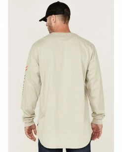 Hawx Men's FR Logo Sleeve Work Shirt Taupe -Hawx Shop 2000357991 251 P4